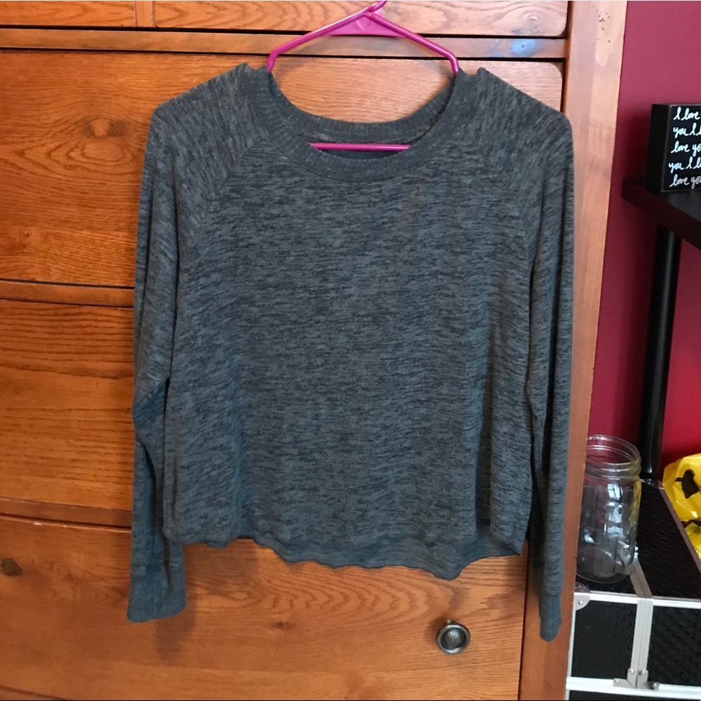 Grey cropped sweater